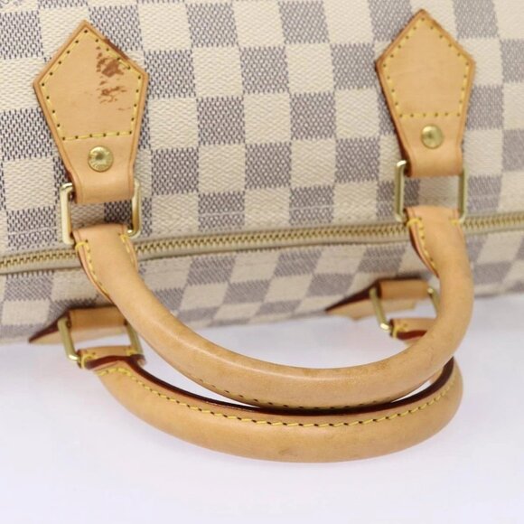 LOUIS VUITTON Damier Azur Speedy 30 Hand Bag N41533 LV Auth 88905AV - Picture 9 of 16